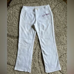 Old Navy White Sweatpants Y2k